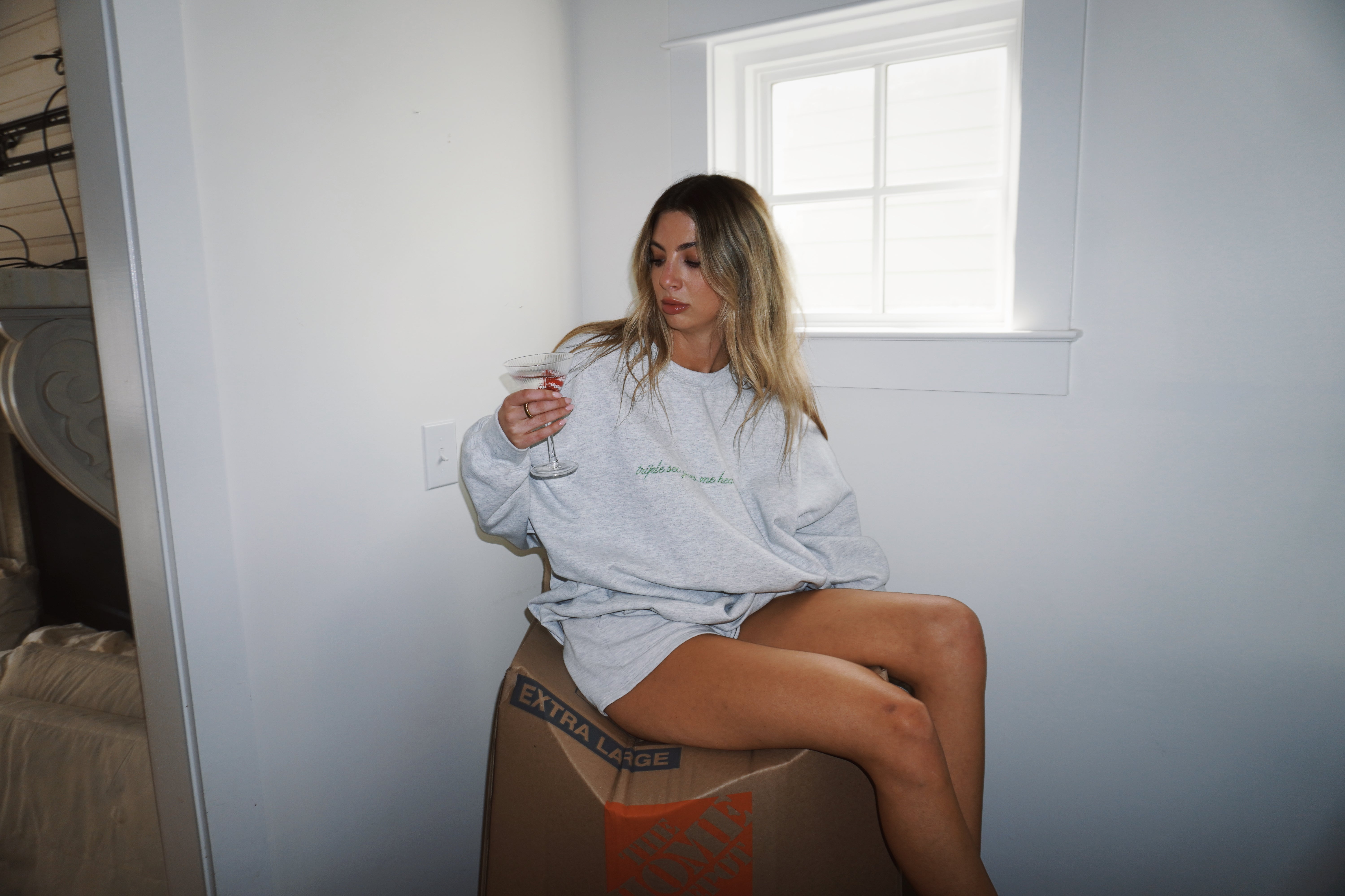 Triple Sec Gives Me Headaches- Unisex Heavy Blend Crewneck Sweatshirt